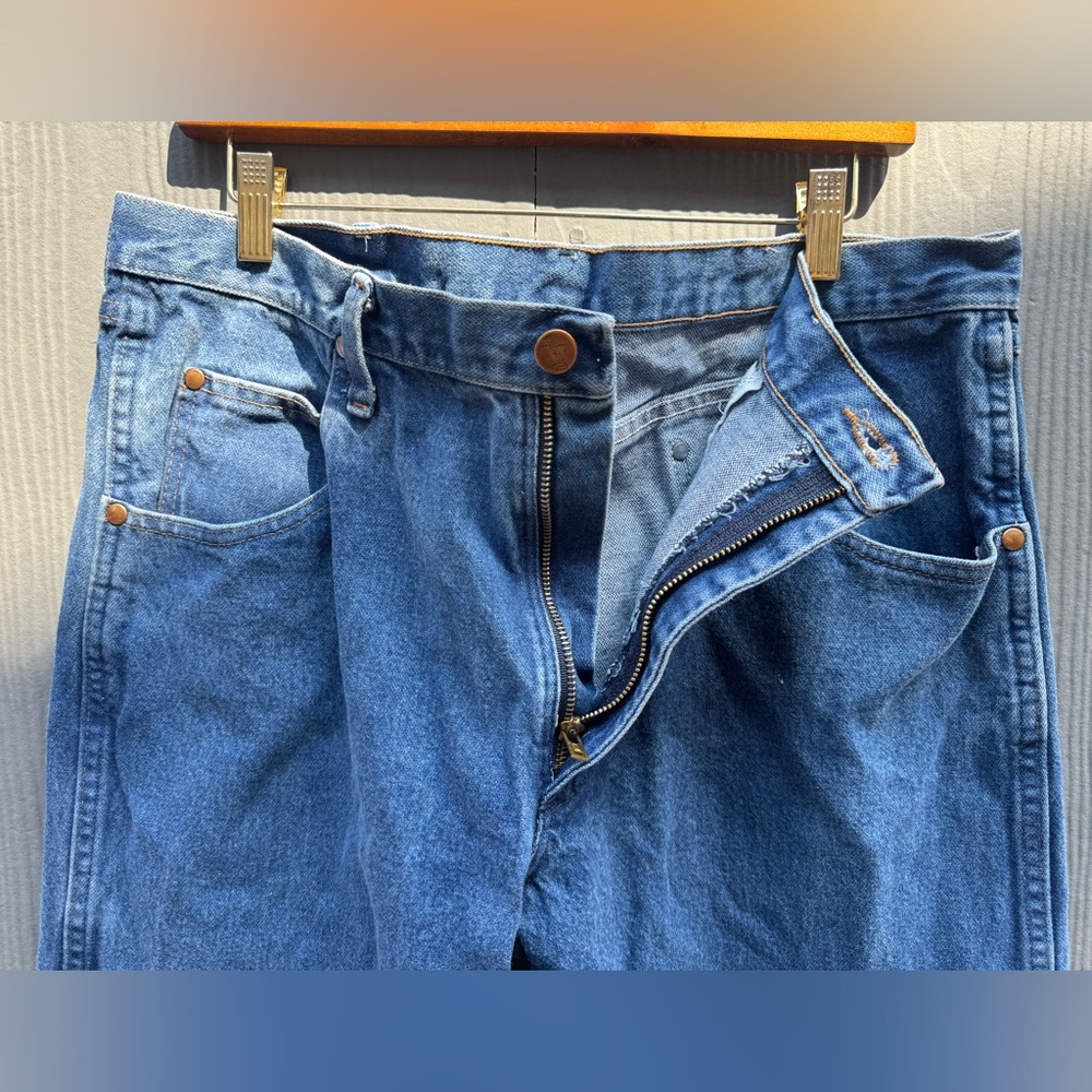 Wrangler Cowboy Cut Slim Fit Denim Jeans Size 36 X 30 - Picture 9 of 11